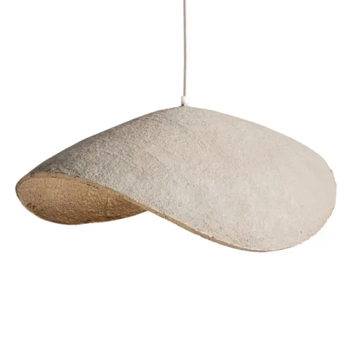 Lámpara de hierro y papel maché