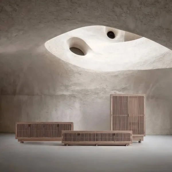 Mueble TV Gabia de madera de mango