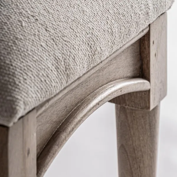 Banco Verac de madera de mango y yute - Imagen 3