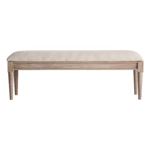 Banco Verac de madera de mango y yute