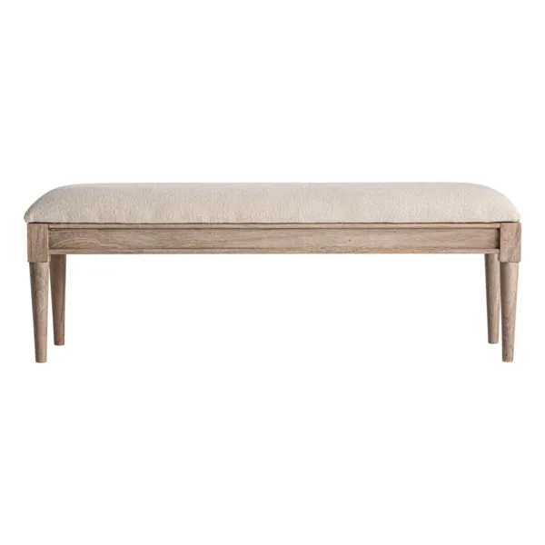Banco Verac de madera de mango y yute