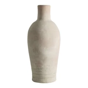 Tinaja de arcilla blanco roto