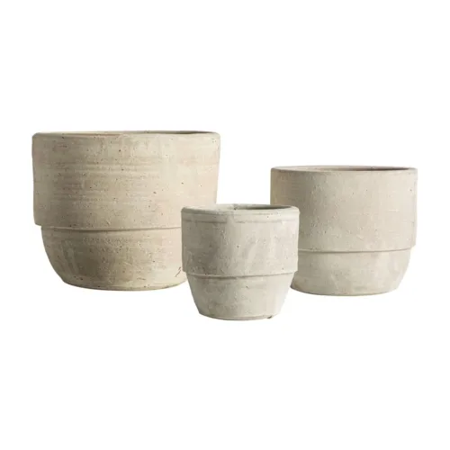 Maceteros de arcilla (Juego de 3)