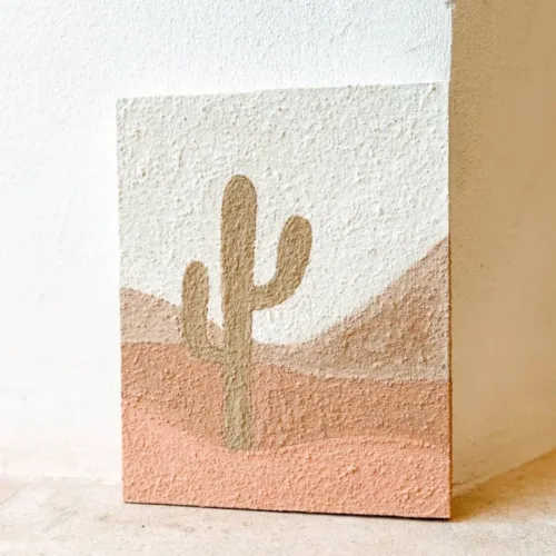 Lienzo pintado a mano - Cactus