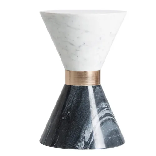 Mesa auxiliar Thor de mármol