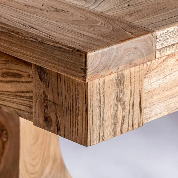 Mesa extensible Berca de madera de olmo