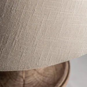 Lámpara de sobremesa de mango y algodón