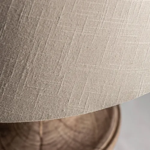 Lámpara de sobremesa de mango y algodón