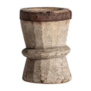 Figura decorativa de estilo étnico en madera okhali