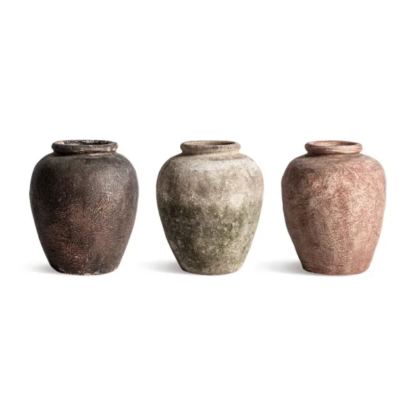 Jarrón Eliseo de estilo vintage en terracota