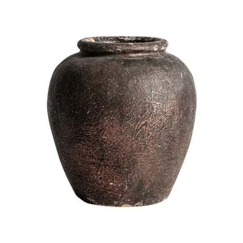 Jarrón Eliseo de estilo vintage en terracota
