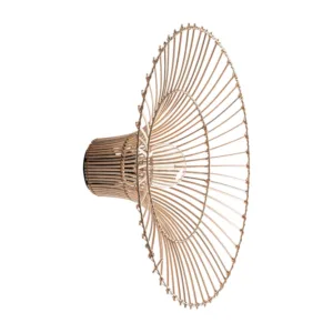 Aplique Alain de hierro y ratán