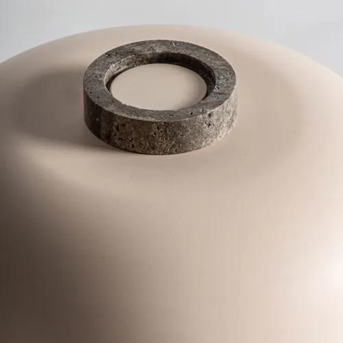 Lámpara de sobremesa Cendra de mármol