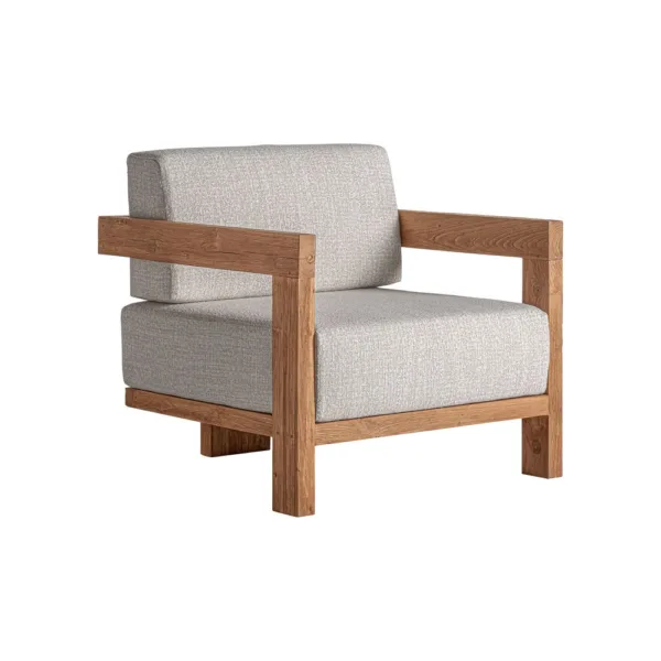 Sillón Testa de exterior (madera de teca)