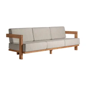 Sofá Testa de madera de teca (exterior)