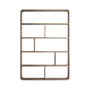 Librería Gloucester de estilo colonial en madera de olmo