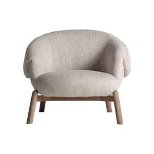 Sillón Jacquard de madera de olmo