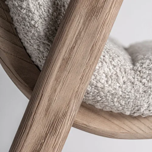 Silla Jacquard de madera de olmo