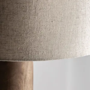 Lámpara de sobremesa Cogne de madera de mango