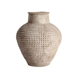 Tinaja Donie de cemento beige