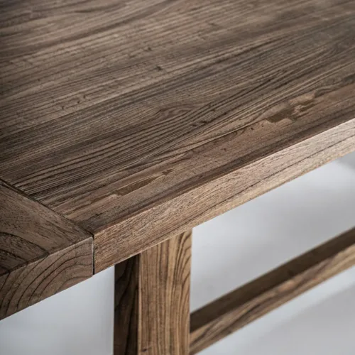 Mesa de comedor de madera de olmo Norvik