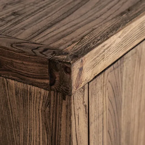 Aparador de madera maciza de olmo 280 cm