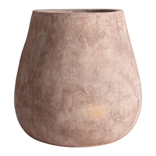 Tinaja Stevie de cemento con fibra de vidrio