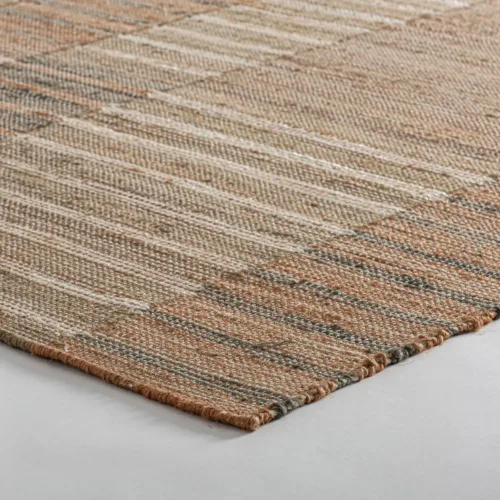 Alfombra Kaela de yute y algodón