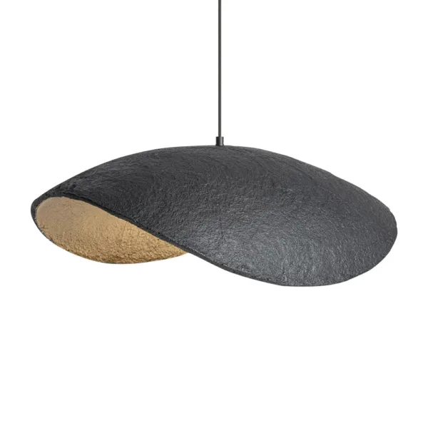 Lámpara de colgar de hierro y papel maché Blake