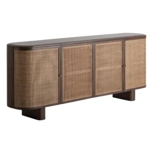 APARADOR de mango y ratán