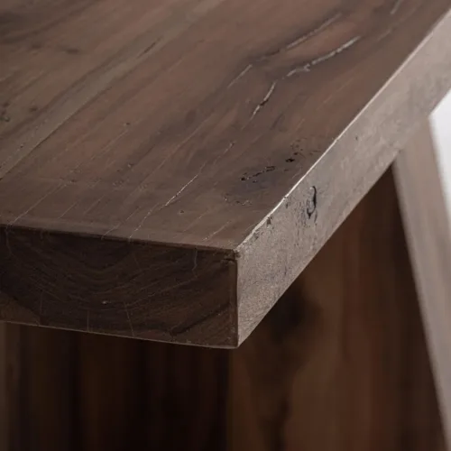 MESA de COMEDOR de madera BRUTALIST