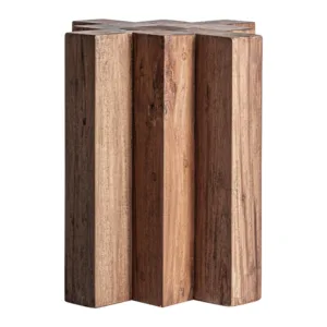 Mesa auxiliar Brutalist de madera de sal