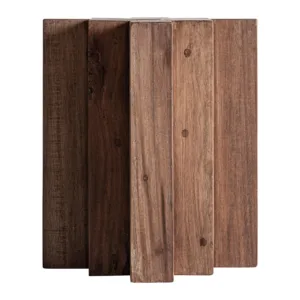 Mesa auxiliar Brutalist de madera de sal