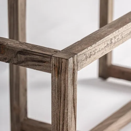 Base de vitrina de madera Masein