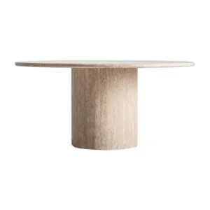 Mesa de comedor Thiennes de travertino beige