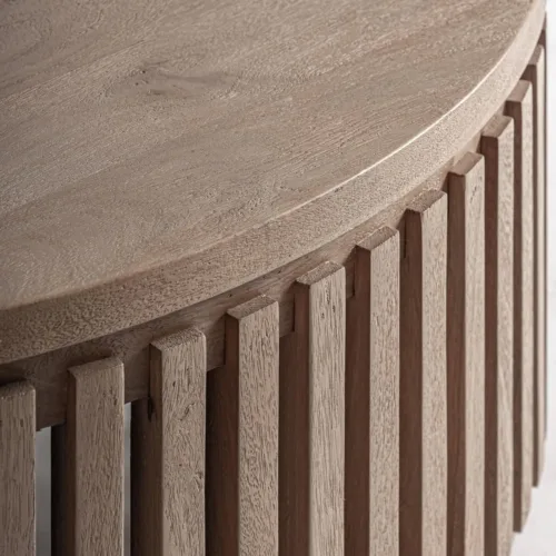 Mesa de centro Gàbia de madera de mango