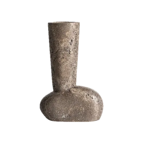 Jarrón Ander de travertino