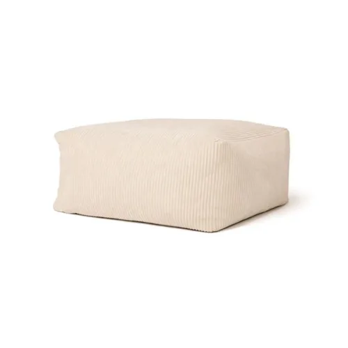 Puff beige de pana infantil