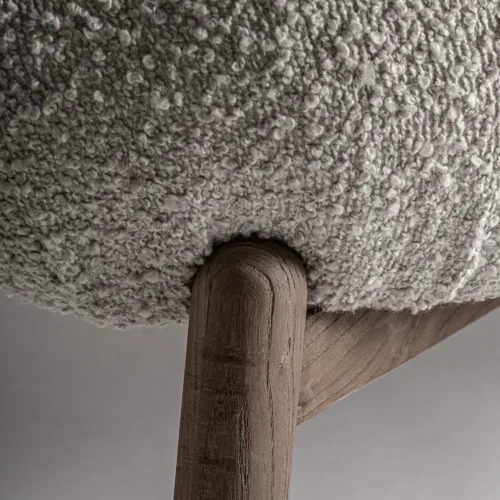 Sofá Jacquard de madera de olmo