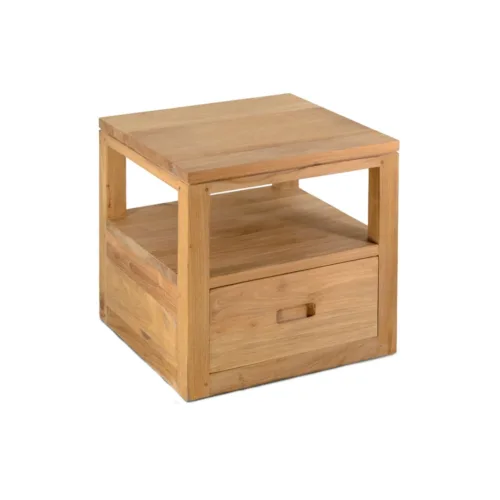 Mesita flotante teka teide cajón