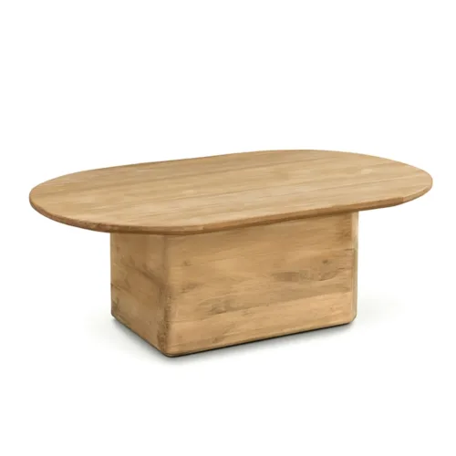 Mesa centro eyre teka ovalada