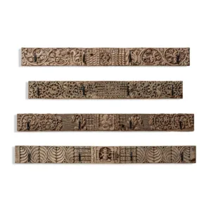 Percha Askale de estilo étnico de teca