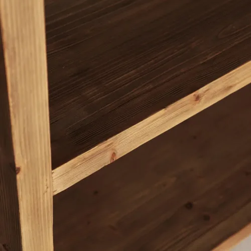 Librería Udine de madera de olmo