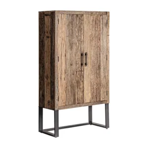 Armario Carrik de madera recuperada y metal