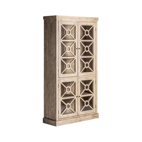 Vitrina Gubin de madera de olmo