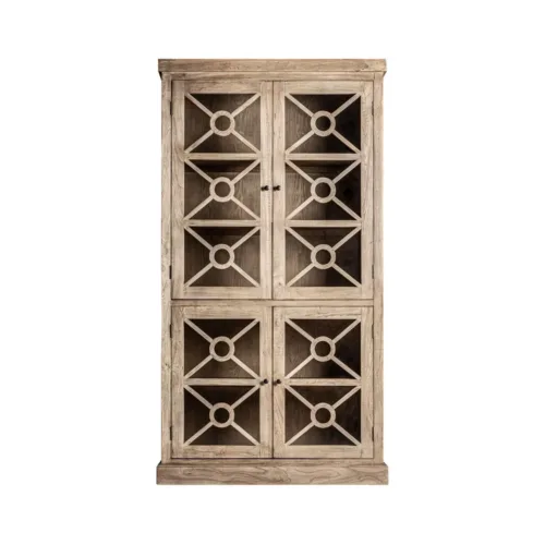 Vitrina Gubin de madera de olmo