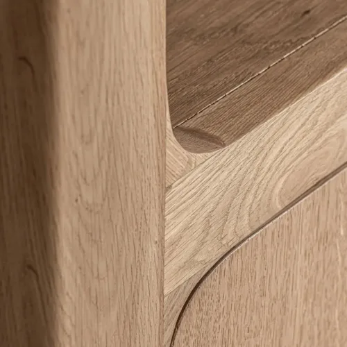 Librería Saulge de madera de roble