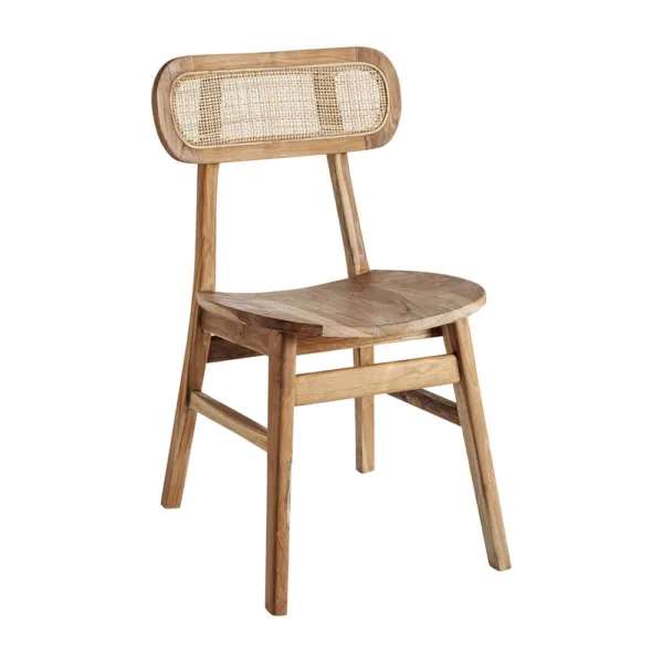 Silla de madera de teca Bludenz
