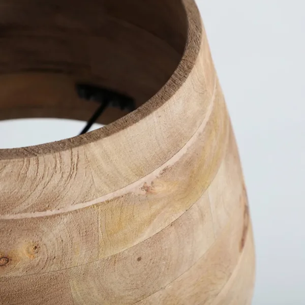 Lámpara de mesa Volsted de madera de mango