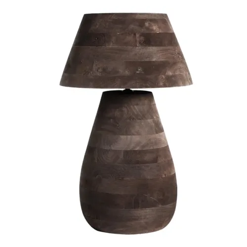 Lámpara de mesa Volsted de madera de mango